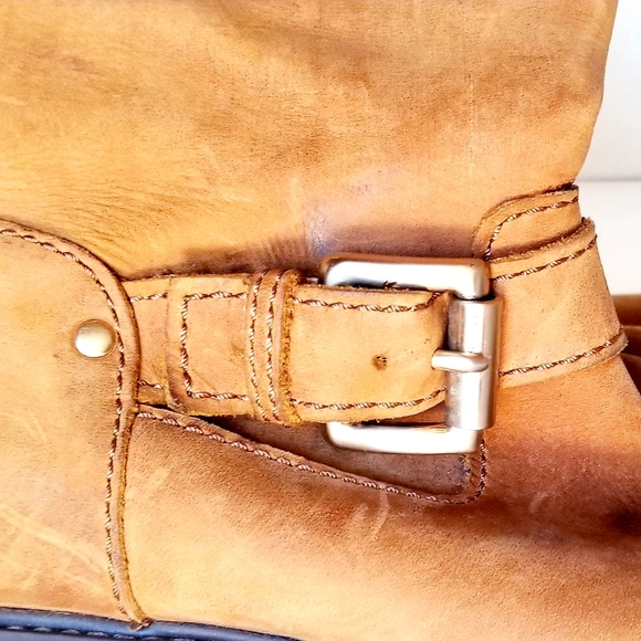 MICHAEL KORS Lug Sole Moto Engineer Boots Boho Western Festival Riding Sz 6.5M - Picture 7 of 11